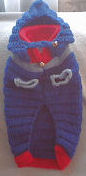 Blue Hooded     Dog Sweater